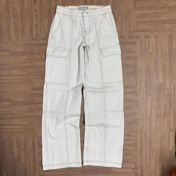 Jeans Refuge Denim White Baggy Cargo Pants Poshmark